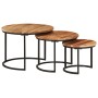 Stackable tables 3 pieces solid acacia wood by vidaXL, Coffee table - Ref: Foro24-353900, Price: 102,03 €, Discount: %