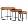 Stackable tables 3 pieces solid acacia wood by vidaXL, Coffee table - Ref: Foro24-353900, Price: 102,03 €, Discount: %