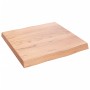 Tablero mesa madera tratada borde natural marrón 40x40x(2-4) cm de vidaXL, Tableros para mesas - Ref: Foro24-363927, Precio: ...