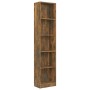 5-tier smoked oak plywood shelf 40x24x175 cm by vidaXL, Bookcases and shelves - Ref: Foro24-816068, Price: 52,77 €, Discount: %