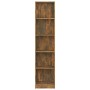 5-tier smoked oak plywood shelf 40x24x175 cm by vidaXL, Bookcases and shelves - Ref: Foro24-816068, Price: 52,77 €, Discount: %