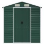 Cobertizo de jardín acero galvanizado verde 191x385x198 cm de vidaXL, Cobertizos - Ref: Foro24-3188234, Precio: 709,14 €, Des...