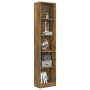 5-tier smoked oak plywood shelf 40x24x175 cm by vidaXL, Bookcases and shelves - Ref: Foro24-816068, Price: 52,77 €, Discount: %