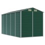 Cobertizo de jardín acero galvanizado verde 191x385x198 cm de vidaXL, Cobertizos - Ref: Foro24-3188234, Precio: 709,14 €, Des...