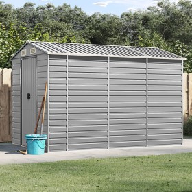 Garden shed light gray galvanized steel 191x300x198 cm by vidaXL, Sheds - Ref: Foro24-3188244, Price: 538,89 €, Discount: %