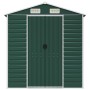 Cobertizo de jardín acero galvanizado verde 191x555x198 cm de vidaXL, Cobertizos - Ref: Foro24-3188236, Precio: 984,38 €, Des...