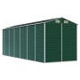 Cobertizo de jardín acero galvanizado verde 191x555x198 cm de vidaXL, Cobertizos - Ref: Foro24-3188236, Precio: 984,38 €, Des...