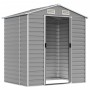 Light gray galvanized steel garden shed 191x130x198 cm by vidaXL, Sheds - Ref: Foro24-3188242, Price: 357,51 €, Discount: %