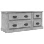 Mueble de TV madera contrachapada gris hormigón 100x35,5x45 cm de vidaXL, Muebles TV - Ref: Foro24-816452, Precio: 89,06 €, D...