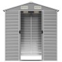 Light gray galvanized steel garden shed 191x130x198 cm by vidaXL, Sheds - Ref: Foro24-3188242, Price: 357,51 €, Discount: %