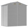 Light gray galvanized steel garden shed 191x130x198 cm by vidaXL, Sheds - Ref: Foro24-3188242, Price: 357,51 €, Discount: %