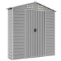 Light gray galvanized steel garden shed 191x130x198 cm by vidaXL, Sheds - Ref: Foro24-3188242, Price: 357,51 €, Discount: %