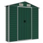 Green galvanized steel garden shed 191x725x198 cm by vidaXL, Sheds - Ref: Foro24-3188238, Price: 1,00 €, Discount: %