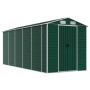 Cobertizo de jardín acero galvanizado verde 191x470x198 cm de vidaXL, Cobertizos - Ref: Foro24-3188235, Precio: 900,14 €, Des...