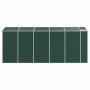 Cobertizo de jardín acero galvanizado verde 191x470x198 cm de vidaXL, Cobertizos - Ref: Foro24-3188235, Precio: 900,14 €, Des...