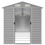 Garden shed light gray galvanized steel 191x640x198 cm by vidaXL, Sheds - Ref: Foro24-3188248, Price: 968,77 €, Discount: %