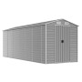 Cobertizo de jardín acero galvanizado gris claro 191x555x198 cm de vidaXL, Cobertizos - Ref: Foro24-3188247, Precio: 804,36 €...