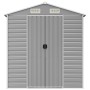 Cobertizo de jardín acero galvanizado gris claro 191x385x198 cm de vidaXL, Cobertizos - Ref: Foro24-3188245, Precio: 566,09 €...