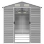 Cobertizo de jardín acero galvanizado gris claro 191x385x198 cm de vidaXL, Cobertizos - Ref: Foro24-3188245, Precio: 566,09 €...