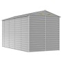 Cobertizo de jardín acero galvanizado gris claro 191x385x198 cm de vidaXL, Cobertizos - Ref: Foro24-3188245, Precio: 566,09 €...