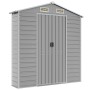 Garden shed light gray galvanized steel 191x385x198 cm by vidaXL, Sheds - Ref: Foro24-3188245, Price: 566,09 €, Discount: %