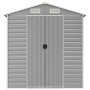 Garden shed light gray galvanized steel 191x810x198 cm by vidaXL, Sheds - Ref: Foro24-3188250, Price: 1,00 €, Discount: %