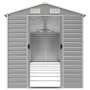 Garden shed light gray galvanized steel 191x810x198 cm by vidaXL, Sheds - Ref: Foro24-3188250, Price: 1,00 €, Discount: %