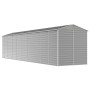 Garden shed light gray galvanized steel 191x810x198 cm by vidaXL, Sheds - Ref: Foro24-3188250, Price: 1,00 €, Discount: %