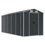 Garden shed anthracite galvanized steel 191x470x198 cm by vidaXL, Sheds - Ref: Foro24-3188257, Price: 823,30 €, Discount: %