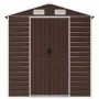 Brown galvanized steel garden shed 191x130x198 cm by vidaXL, Sheds - Ref: Foro24-3188264, Price: 250,01 €, Discount: %