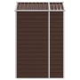 Brown galvanized steel garden shed 191x130x198 cm by vidaXL, Sheds - Ref: Foro24-3188264, Price: 331,58 €, Discount: %