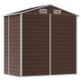 Brown galvanized steel garden shed 191x130x198 cm by vidaXL, Sheds - Ref: Foro24-3188264, Price: 331,58 €, Discount: %