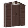 Brown galvanized steel garden shed 191x130x198 cm by vidaXL, Sheds - Ref: Foro24-3188264, Price: 331,58 €, Discount: %