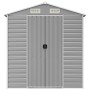 Garden shed light gray galvanized steel 191x215x198 cm by vidaXL, Sheds - Ref: Foro24-3188243, Price: 453,06 €, Discount: %