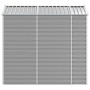 Garden shed light gray galvanized steel 191x215x198 cm by vidaXL, Sheds - Ref: Foro24-3188243, Price: 453,06 €, Discount: %