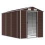 Cobertizo de jardín acero galvanizado marrón 191x300x198 cm de vidaXL, Cobertizos - Ref: Foro24-3188266, Precio: 514,43 €, De...