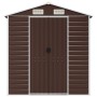 Brown galvanized steel garden shed 191x300x198 cm by vidaXL, Sheds - Ref: Foro24-3188266, Price: 539,99 €, Discount: %