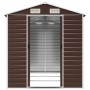 Cobertizo de jardín acero galvanizado marrón 191x300x198 cm de vidaXL, Cobertizos - Ref: Foro24-3188266, Precio: 514,43 €, De...