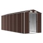 Cobertizo de jardín acero galvanizado marrón 191x555x198 cm de vidaXL, Cobertizos - Ref: Foro24-3188269, Precio: 857,06 €, De...