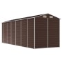 Cobertizo de jardín acero galvanizado marrón 191x555x198 cm de vidaXL, Cobertizos - Ref: Foro24-3188269, Precio: 857,06 €, De...