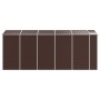 Galvanized steel garden shed in brown, 191x470x198 cm. by vidaXL, Sheds - Ref: Foro24-3188268, Price: 822,21 €, Discount: %