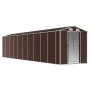 Brown galvanized steel garden shed 191x895x198 cm by vidaXL, Sheds - Ref: Foro24-3188273, Price: 1,00 €, Discount: %