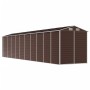 Brown galvanized steel garden shed 191x895x198 cm by vidaXL, Sheds - Ref: Foro24-3188273, Price: 1,00 €, Discount: %