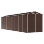 Brown galvanized steel garden shed 191x725x198 cm by vidaXL, Sheds - Ref: Foro24-3188271, Price: 1,00 €, Discount: %