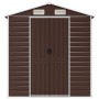 Brown galvanized steel garden shed 191x640x198 cm by vidaXL, Sheds - Ref: Foro24-3188270, Price: 926,52 €, Discount: %