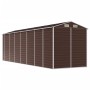 Brown galvanized steel garden shed 191x640x198 cm by vidaXL, Sheds - Ref: Foro24-3188270, Price: 926,52 €, Discount: %