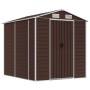 Cobertizo de jardín acero galvanizado marrón 191x215x198 cm de vidaXL, Cobertizos - Ref: Foro24-3188265, Precio: 421,66 €, De...