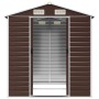 Cobertizo de jardín acero galvanizado marrón 191x215x198 cm de vidaXL, Cobertizos - Ref: Foro24-3188265, Precio: 421,66 €, De...