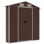 Cobertizo de jardín acero galvanizado marrón 191x215x198 cm de vidaXL, Cobertizos - Ref: Foro24-3188265, Precio: 421,66 €, De...