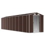 Brown galvanized steel garden shed 191x810x198 cm by vidaXL, Sheds - Ref: Foro24-3188272, Price: 1,00 €, Discount: %